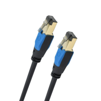 Oehlbach Giga Καλώδιο Streaming και Δικτύου Cat 8.1 1m Black