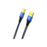 Oehlbach USB 2.0 Type A σε Type B 1m Blue (Τεμάχιο)