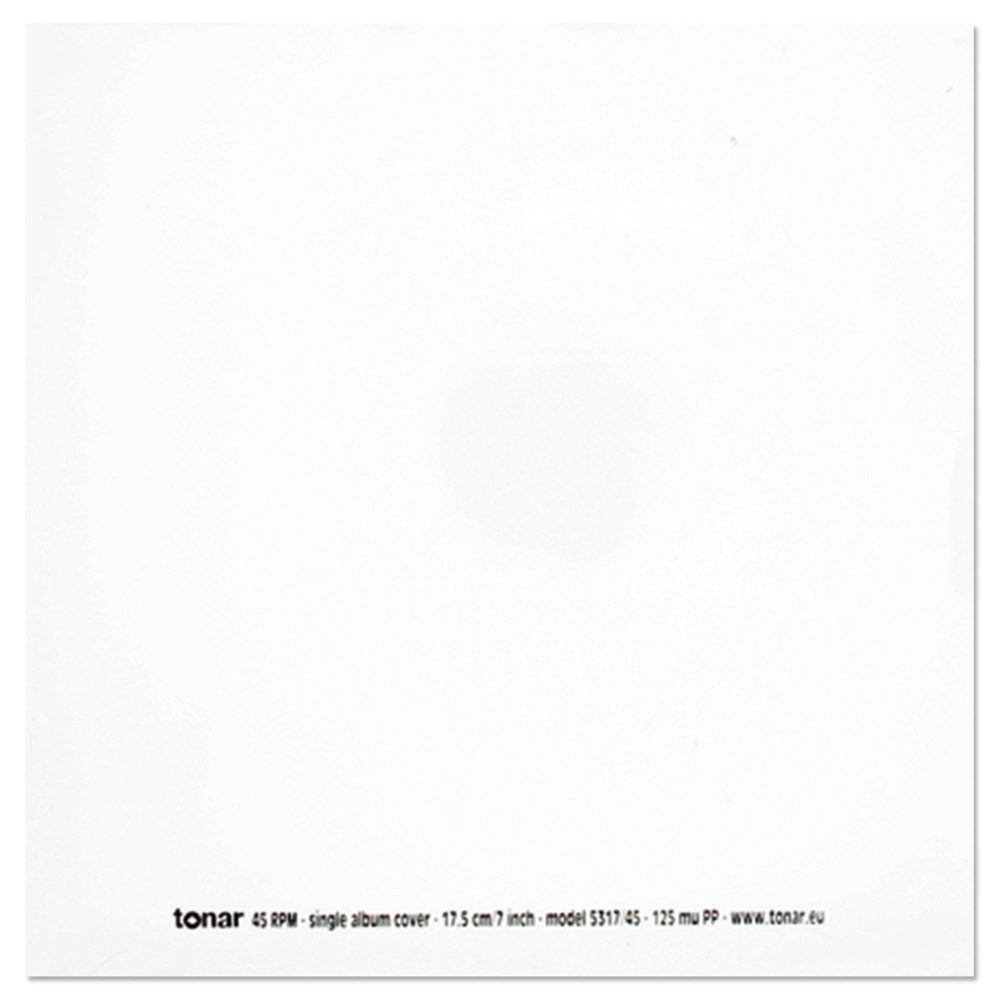 Tonar - 5317  Heavy Duty 7 inch" Outer Sleeves for 45 RPM Records