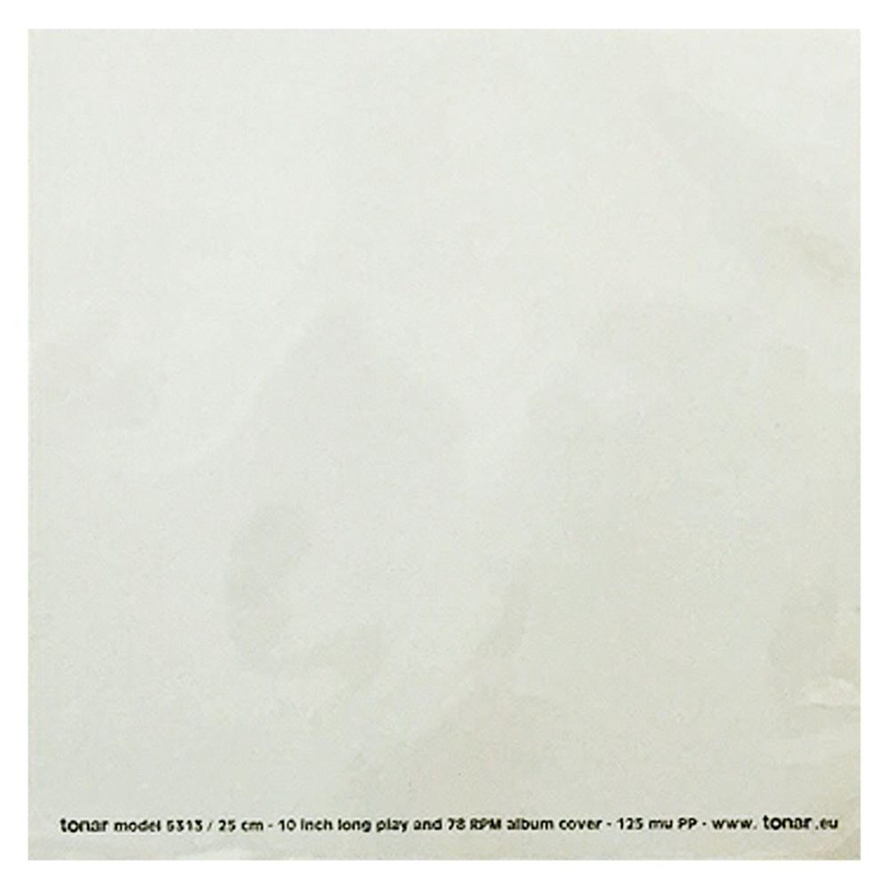 Tonar - 5313 10 inch" heavy duty outer sleeves for LP records