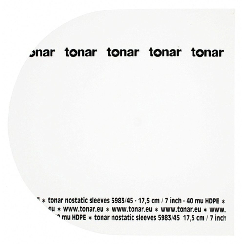 Tonar - 5983 Nostatic sleeves for 7 inch" (17,8 cm) 45 RPM records
