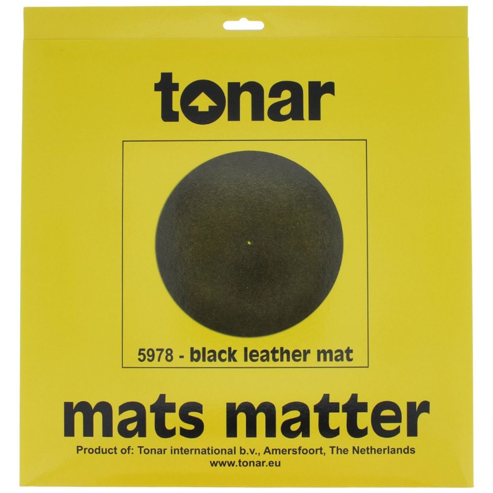 Tonar - 5978 Black Leather Turntable Mat