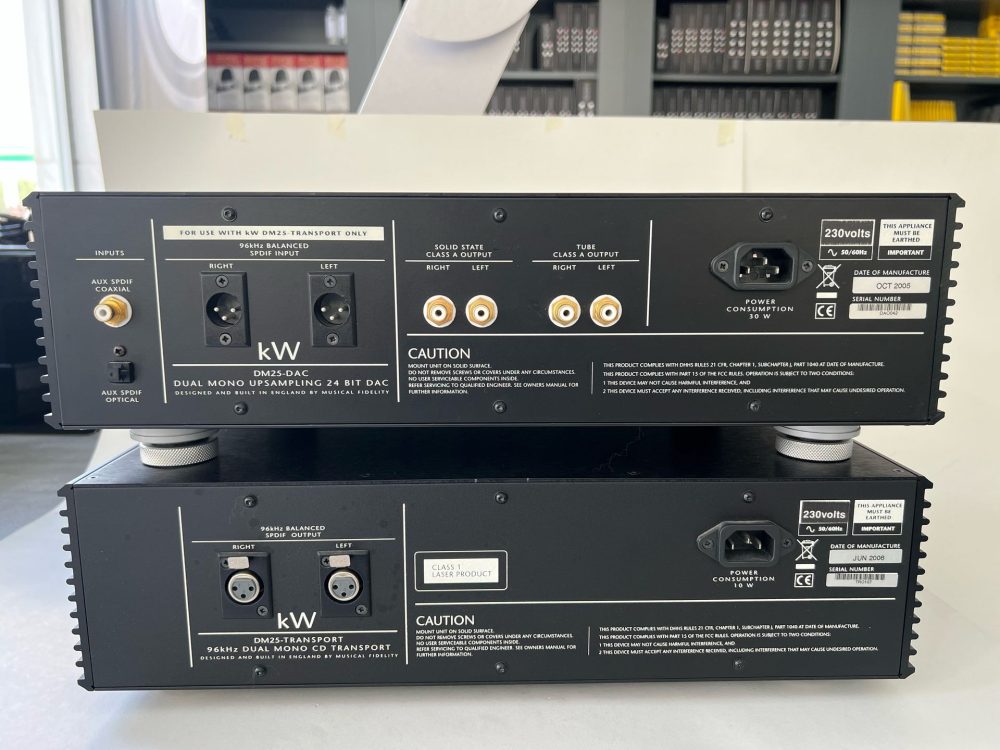 Musical Fidelity KW DM25 SET DAC-TRANSPORT (USED)