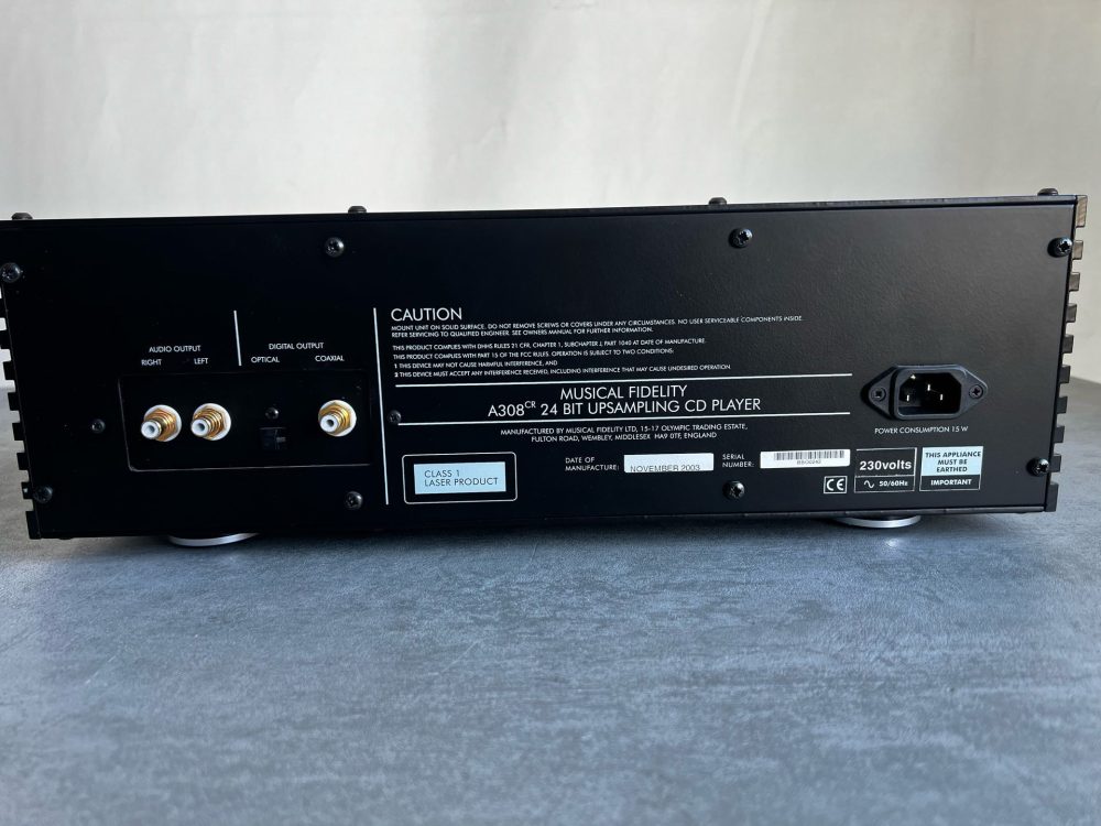 Musical Fidelity A 308CR Cd Player (USED)
