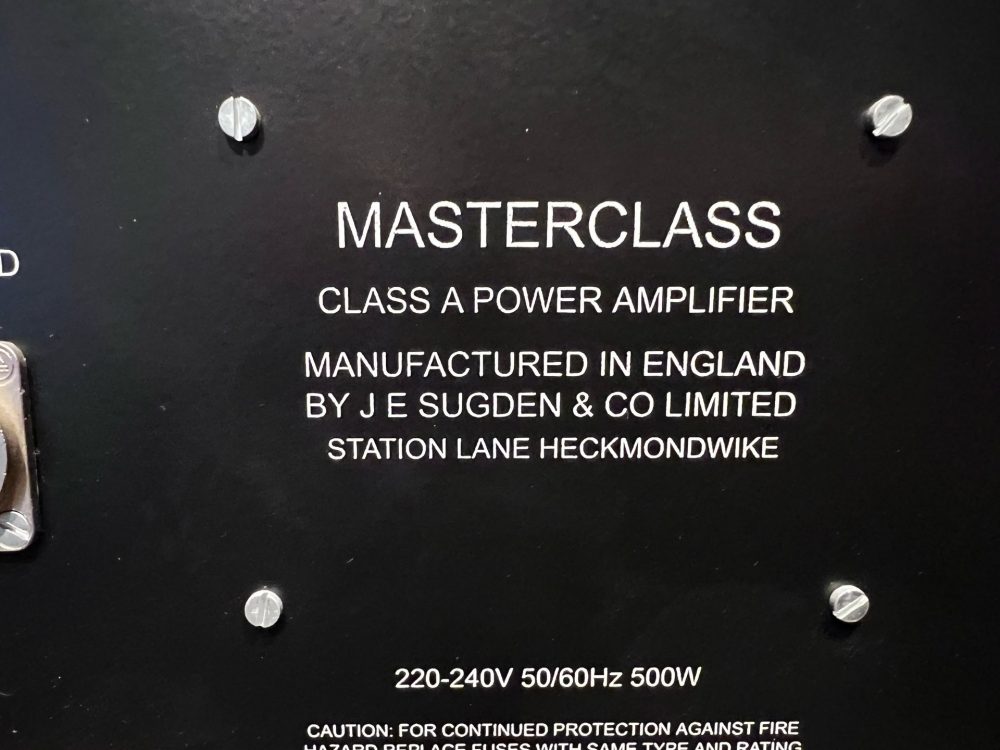 Sugden Masterclass SPA-4 Stereo Power Amplifier (USED)